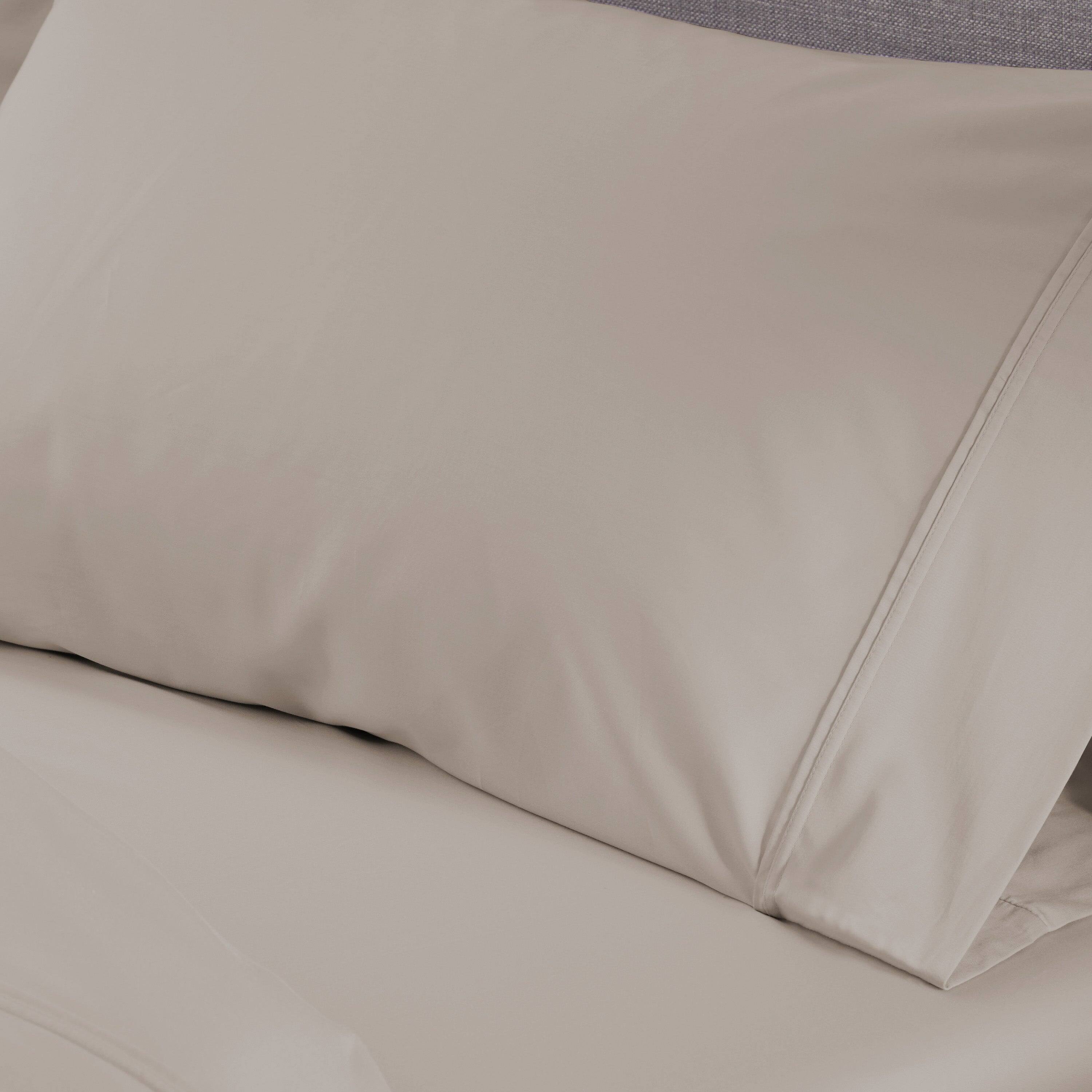 Left. Bedgear - Basic Sheet Set - Gray, Twin - gray.