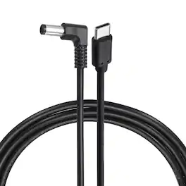 Unique Bargains - USB C to DC Power Cable, 9V 3A 27W, 5.5x2.1mm, PD Trigger for Laptop, Monitor, Security Camera - Black