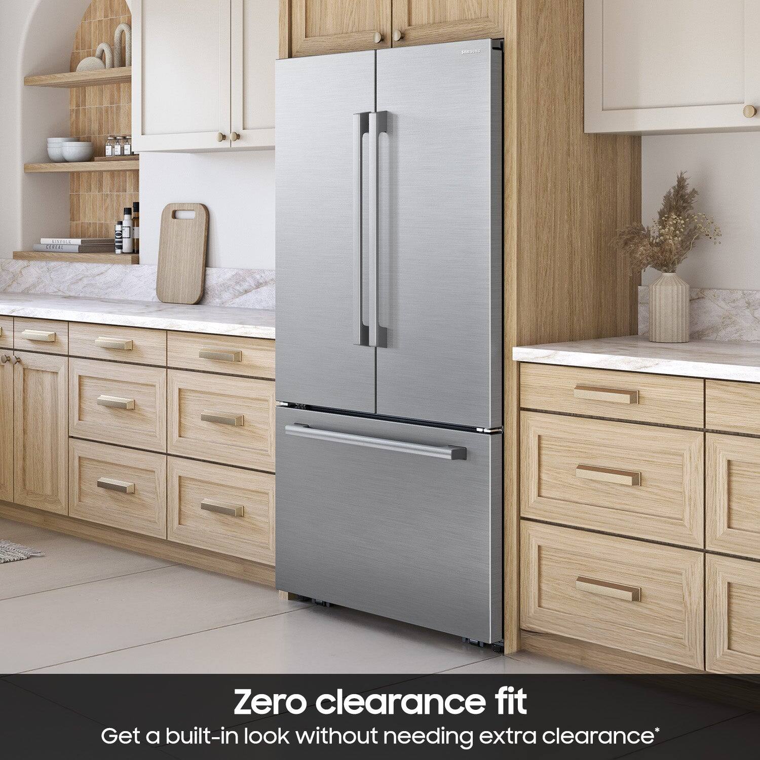 Zero clearance fit  
Get a built-in look without needing extra clearance