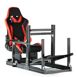 Dardoo - F1: A More Stable Racing Simulator Cockpit Mount , Fit for Logitech G29, G920, Thrustmaster T80, and Fanate - Black/Red