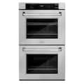 ZLINE - 30 in. True Convection Double Wall Oven w/ Air Fry - Satin Stainless Steel