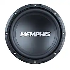 Front. Memphis Car Audio - Memphis Audio SRX1044V 10" Street Reference Dual 4-Ohm Subwoofer - 300 wRMS - Black/Gray.