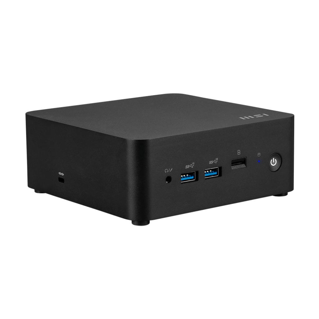 Left. MSI - Cubi NUC 1MG-009US - Black.