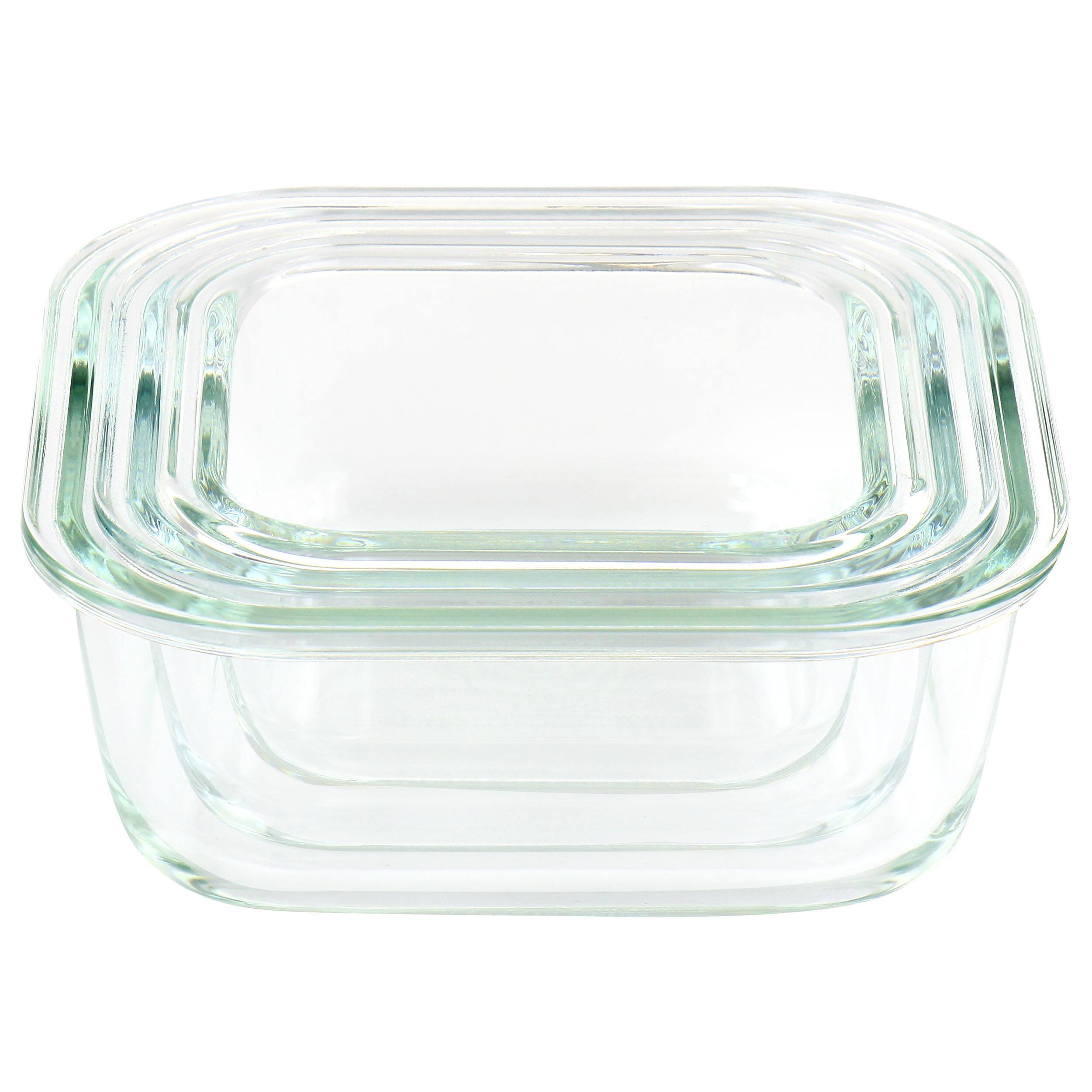 Back. Martha Stewart - Martha Stewart 6 Piece Glass Storage Containers with Lids in Mint - Mint.