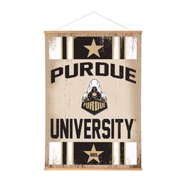 Evergreen Enterprises - Purdue Boilermakers 36" x 54" Large Canvas Wall Art Tapestry with Wood Frame - Multicolor