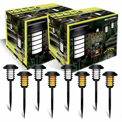 BELL+HOWELL
4 SOLAR LIGHTS PREMIERE EDITION LED
2 MODES
21x brighter*