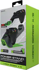 bionik.
2X BATTERIES INCLUDED
BATTERIES INCLUS
POWER ADAPTER INCLUDED
ADAPTATEUR SECTEUR INCLUS
POWER STAND
DUAL CONTROLLER CHARGING SYSTEM WITH RECHARGEABLE BATTERIES
SISTEMA DE CARGA DOBLE CON BATERÍAS RECARGABLES
XBOX SERIES X/S
Back-lit charge icons
Icones de chargement
Manettes han incluses.
Controllers included.
XBOX SERIES X/S