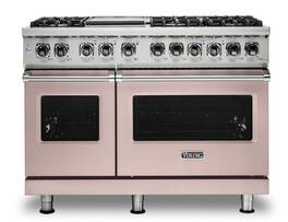 Viking - 5-Series Dual Fuel Self-Clean 48"W Sealed Burner Range - Blush