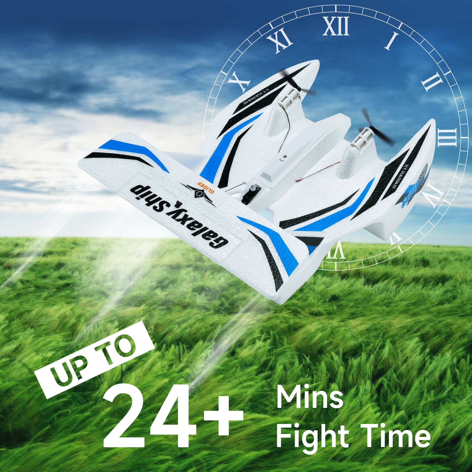 - Galaxy V 4.3S
- Up to 24+ Mins Fight Time
- d!us Xxelg