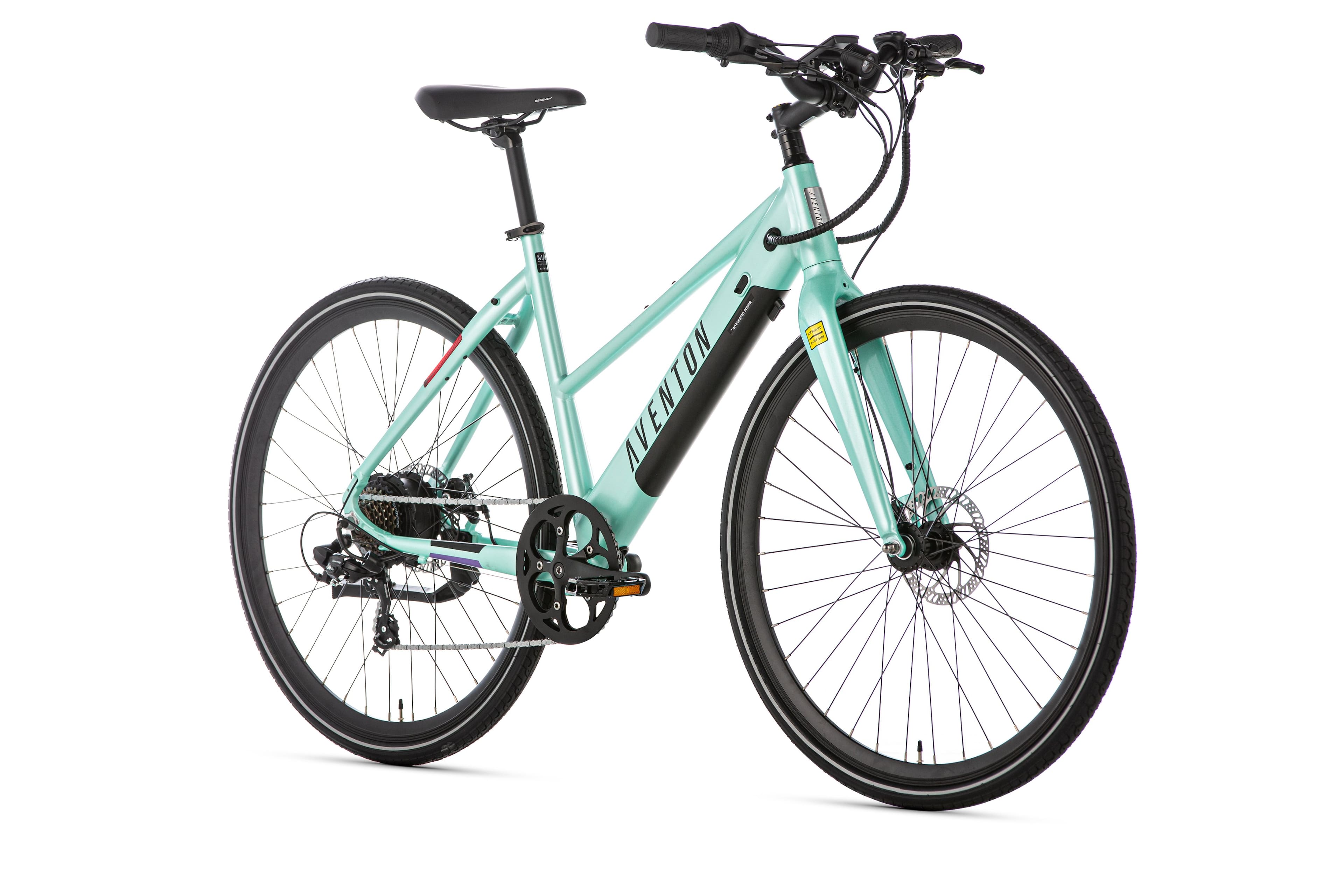 Front. Aventon - Soltera 7-Speed Step-Through Ebike w/ 40 mile Max Operating Range and 20 MPH Max Speed - Seafoam Green.
