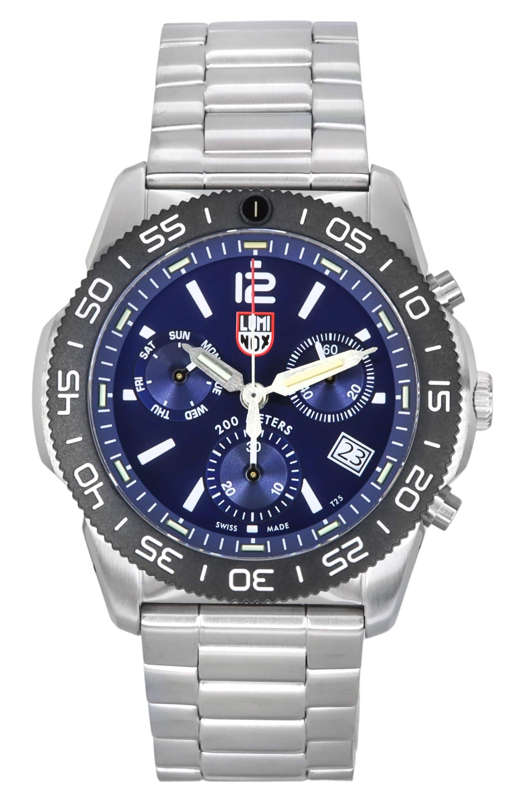 Luminox - Pacific Diver Chronograph Stainless Steel Dial Quartz XS.3144 200M Men's Watch - Blue