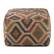 Left. Simpli Home - Johanna Square Pouf - Kilim Patterned.