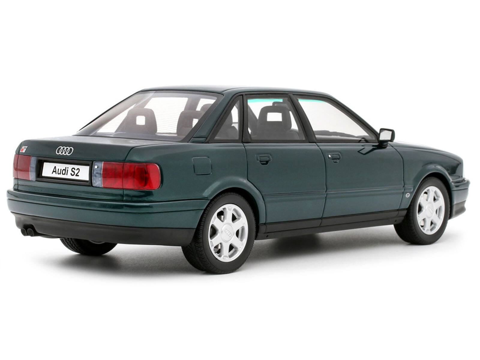 Alt View 4. Otto Mobile - 1993 Audi S2 Sedan Emerald Green Metallic Limited Edition to 2000 pieces Worldwide 1/18 Model Car by Otto Mobile.