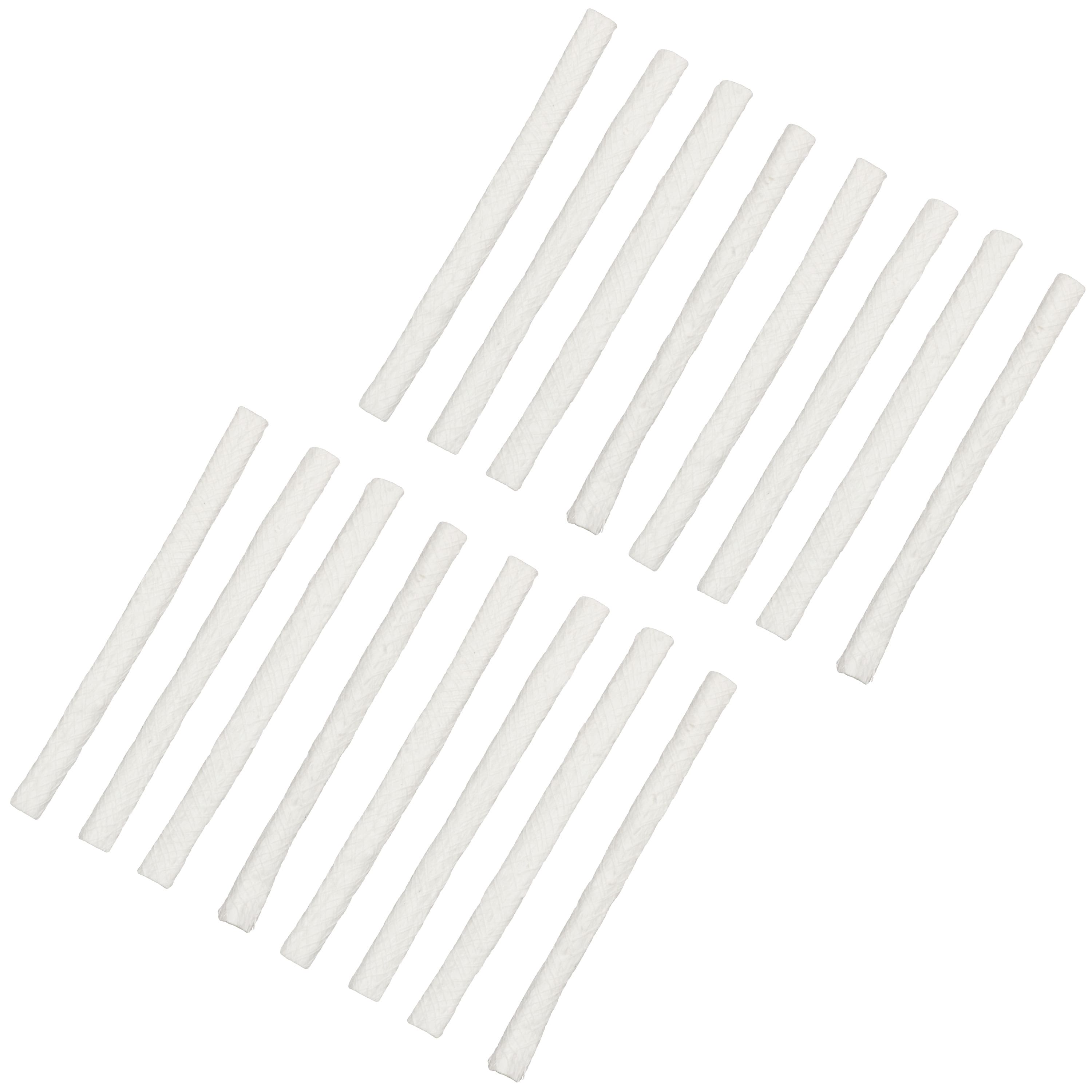 Sunnydaze - Outdoor Torch Replacement Fiberglass Wicks - Set of 16 - White