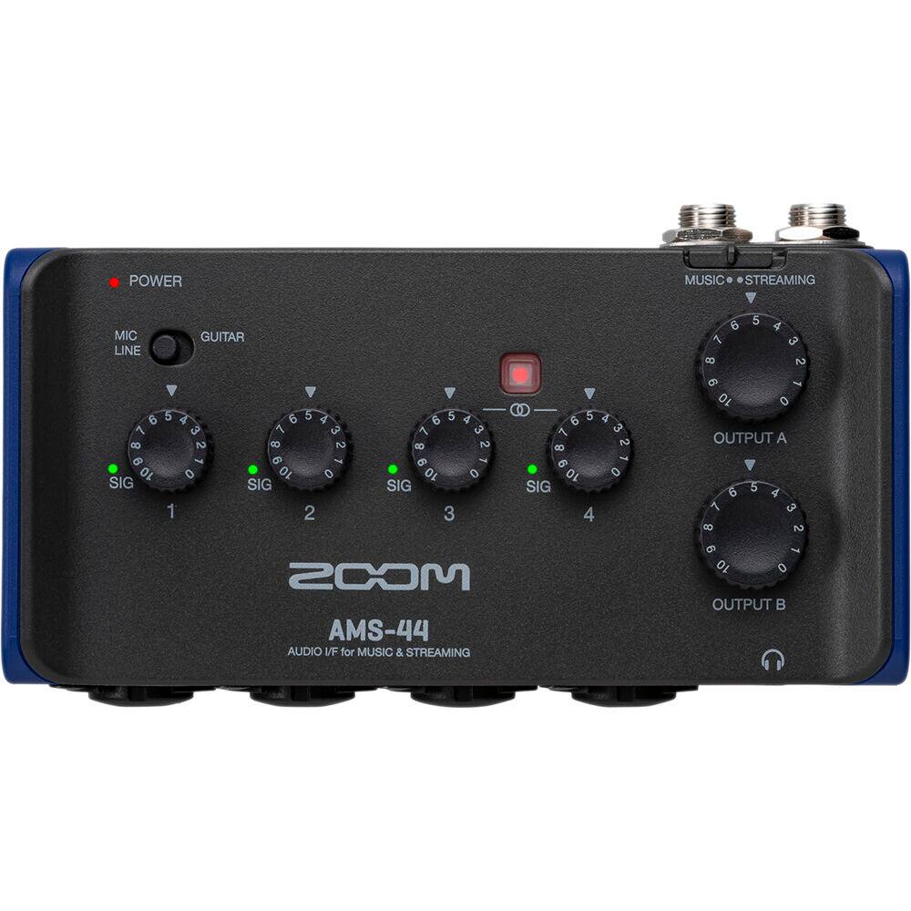 POWER MUSIC STREAMING  
MIC LINE GUITAR  
6 7 a 5 4 3 2 6 5 4 3 6 5 6 5 0 5 6 8 3 6 10 0  
OUTPUT A O1 SIG 1 SIG 2 SIG 3 SIG 4 0 8 5 2  
MOOS AMS-44 AUDIO VF for MUSIC & STREAMING  
9 10 OUTPUT B