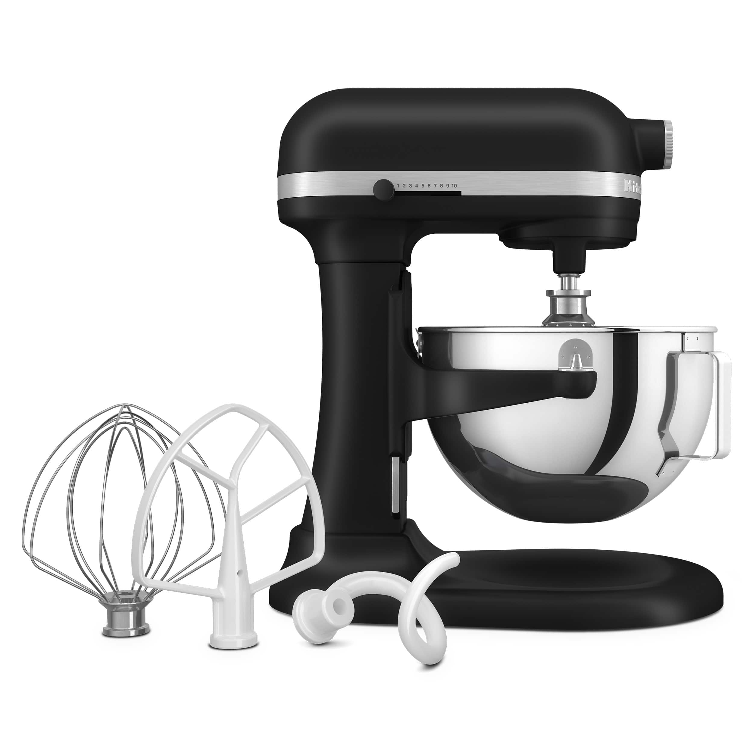 Angle. KitchenAid - 5.5 Quart Bowl-Lift Stand Mixer - Black Matte.