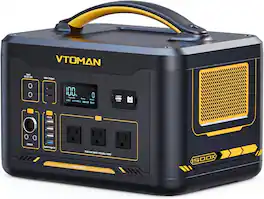 VTOMAN - Jump 1500X Portable Power Station & Jump Starter 828Wh LiFePO₄ 1500W Solar Generator 100W USB-C (828 Wh Capacity)