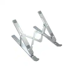 Front. OTM Essentials - OTM Essentials Aluminum Travel Laptop Riser Stand, Adjustable - Silver.