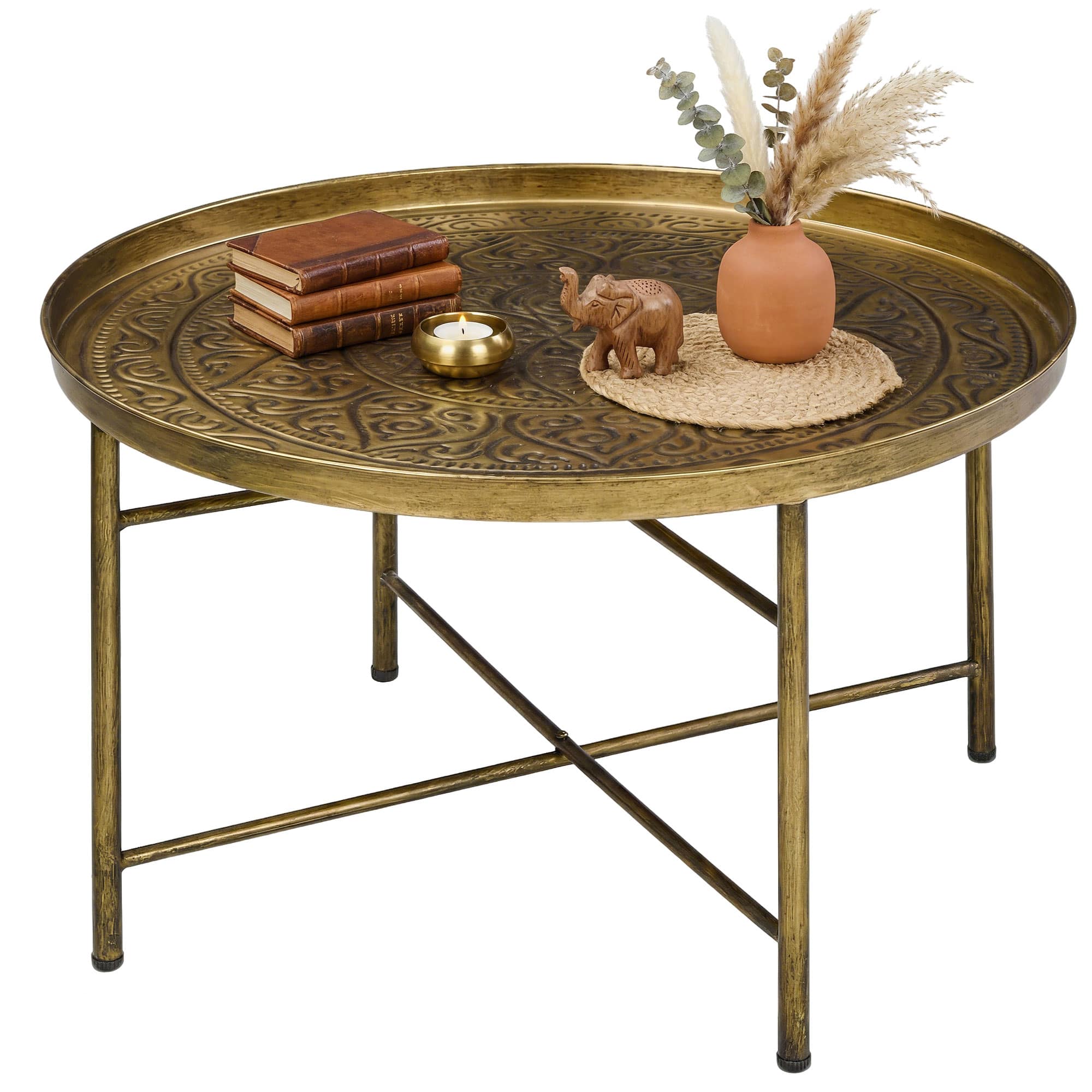 Homcom - Table for Living Room - Gold