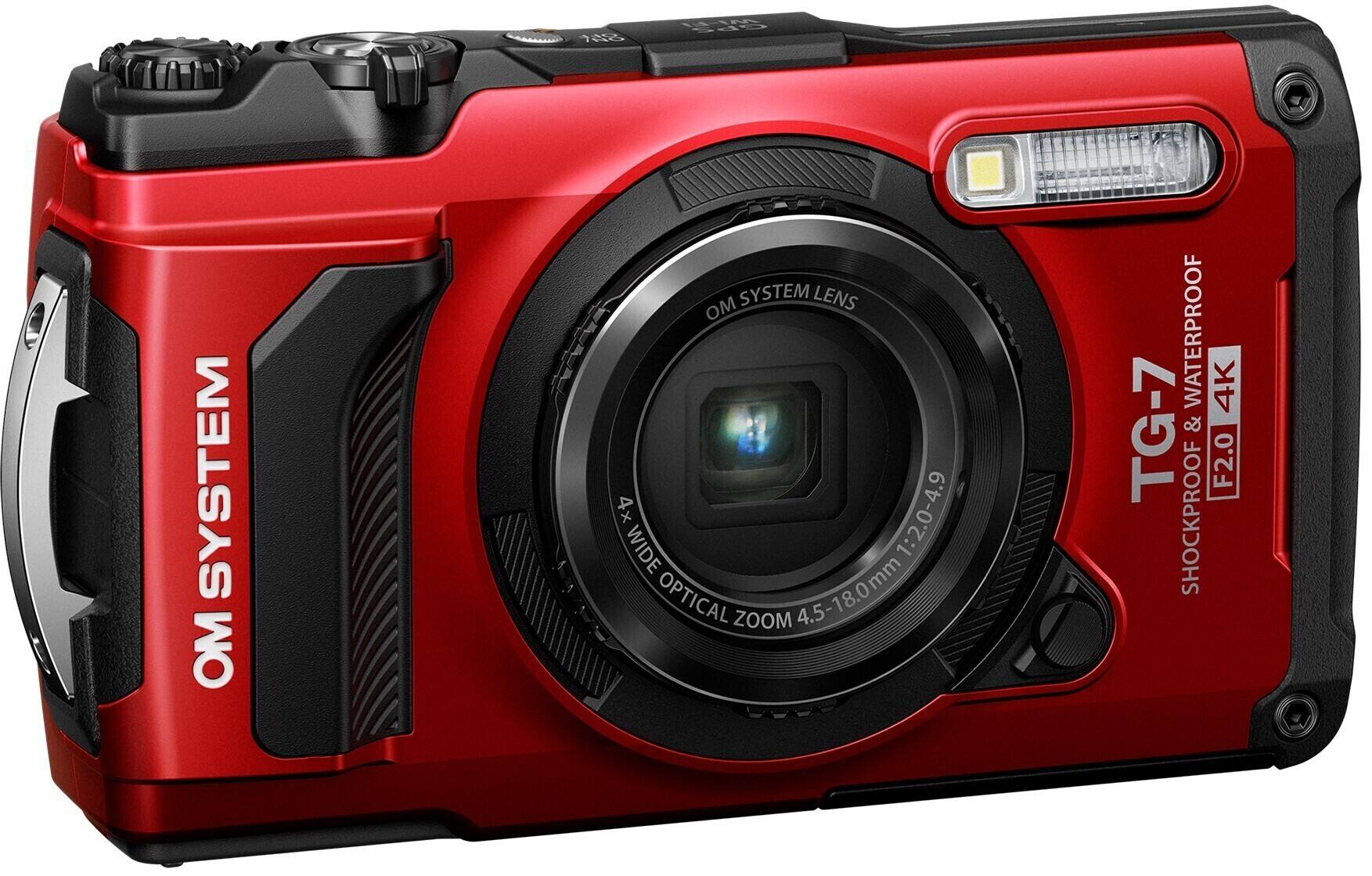 OM SYSTEM  
TG-7  
SHOCKPROOF & WATERPROOF  
4K  
F2.0-4.9  
WIDE OPTICAL ZOOM 4.5-18.0mm