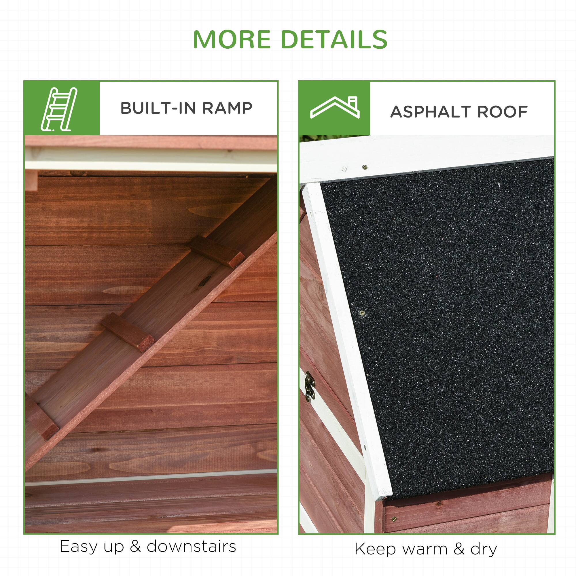 MORE DETAILS

BUILT-IN RAMP  
Easy up & downstairs

ASPHALT ROOF  
Keep warm & dry