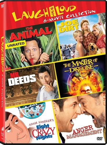 Front. Anger Management (2003) / Eight Crazy Nights / The Animal (2001) / JoeDirt / The Master of Disguise - DVD.
