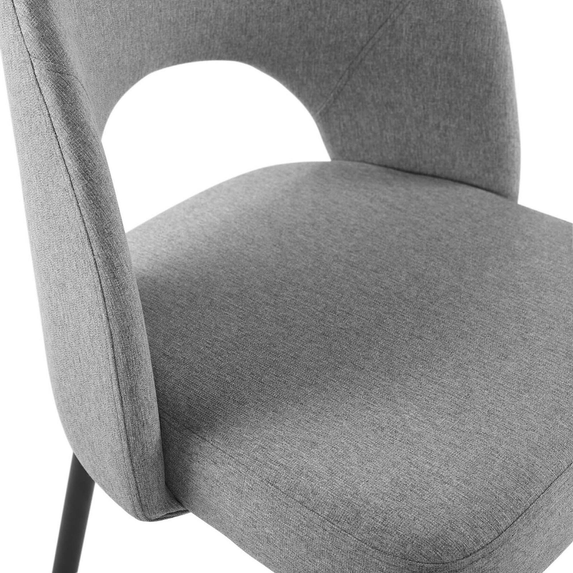 Alt View 2. Modway - Rouse Upholstered Fabric Dining Side Chair by Modway - Gray.