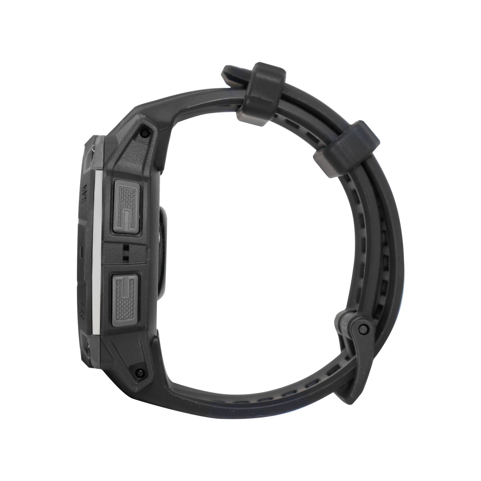 Alt View 2. Garmin - Garmin Instinct 3 AMOLED Rugged Outdoor GPS Smartwatch 45mm Silicone Band (Black) with USB Plug and Cleaning Cloth - Black.