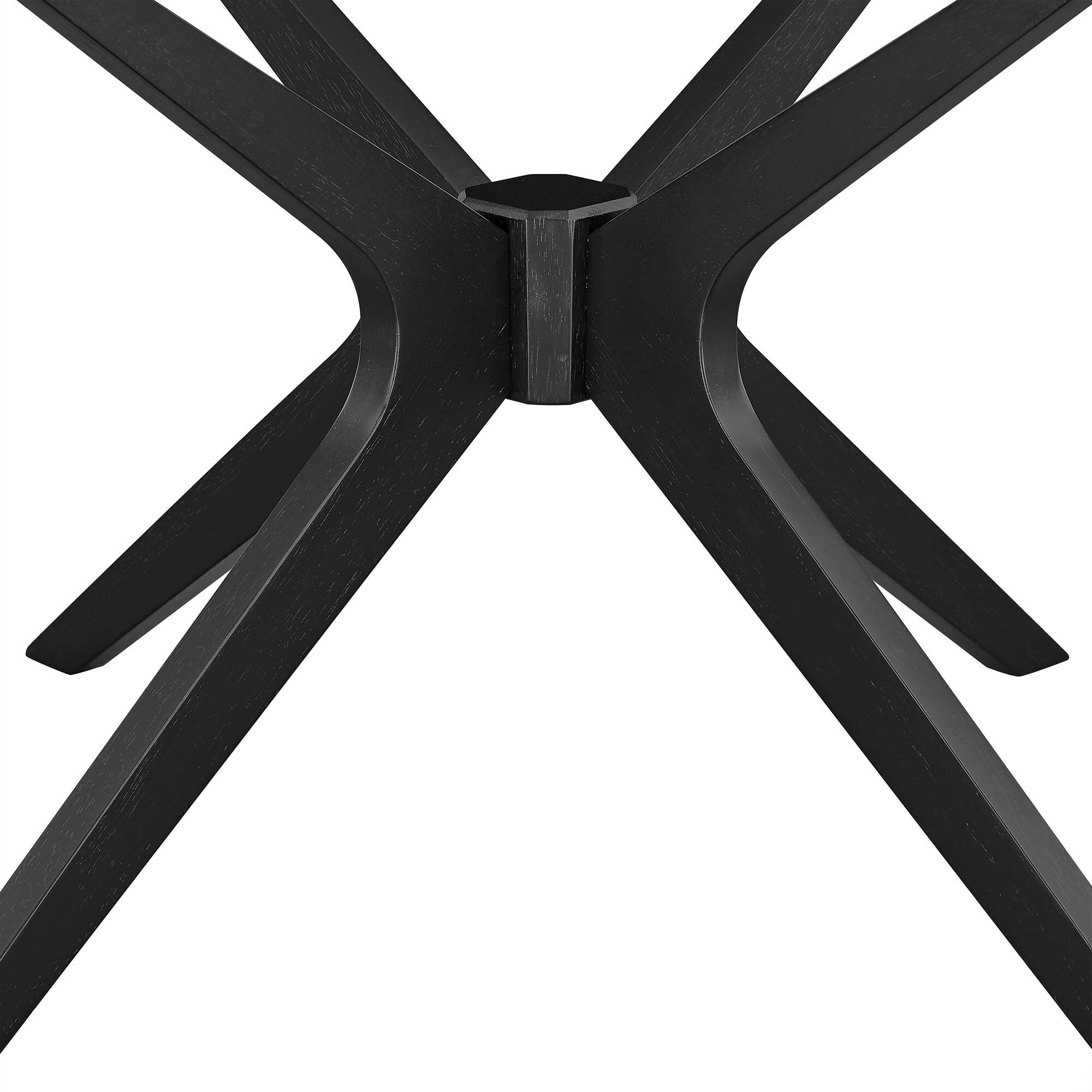 Alt View 4. Modway - Crossroads Round Wood Coffee Table by Modway - Black.