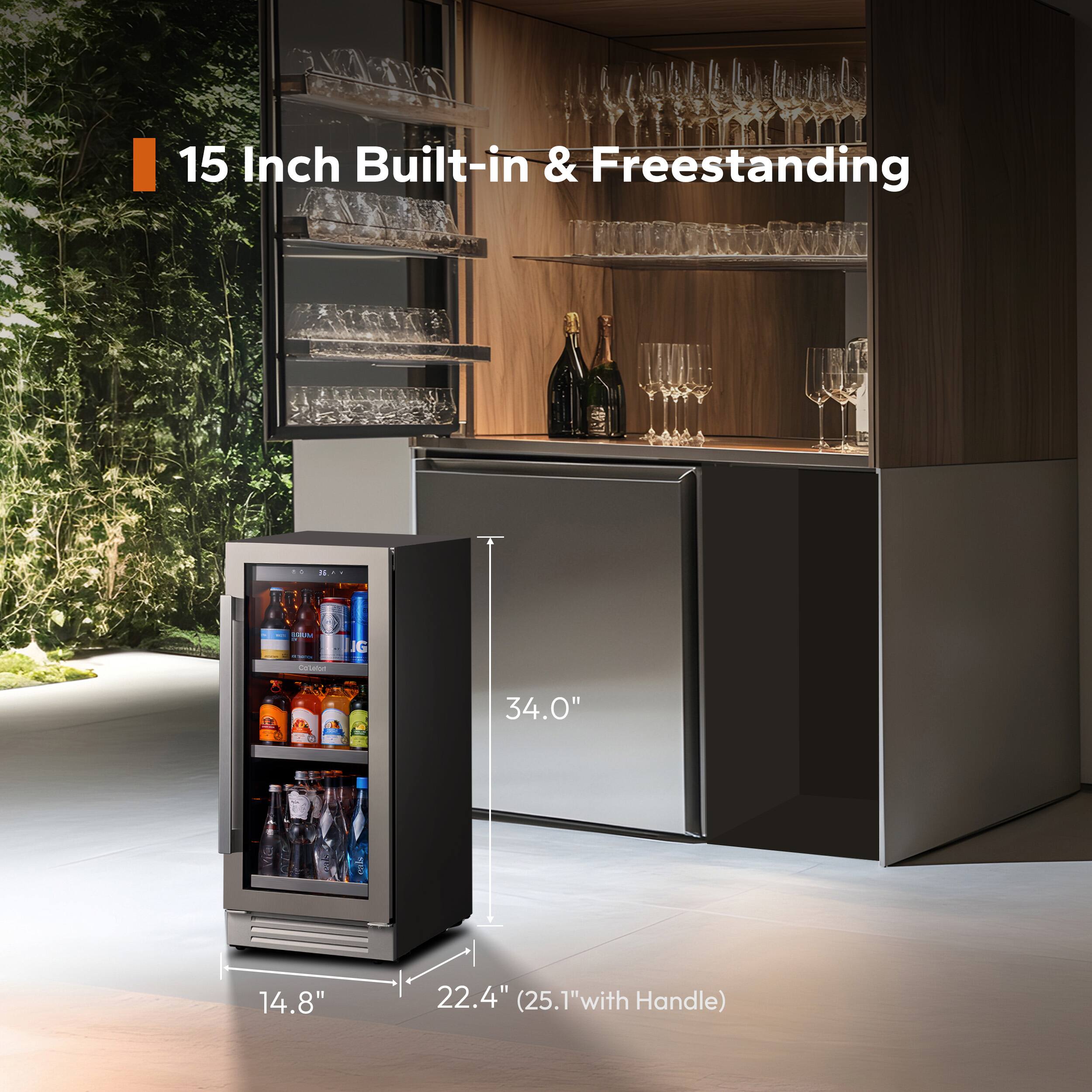 15 Inch Built-in & Freestanding

34.0" x 14.8" x 22.4" (25.1" with Handle)