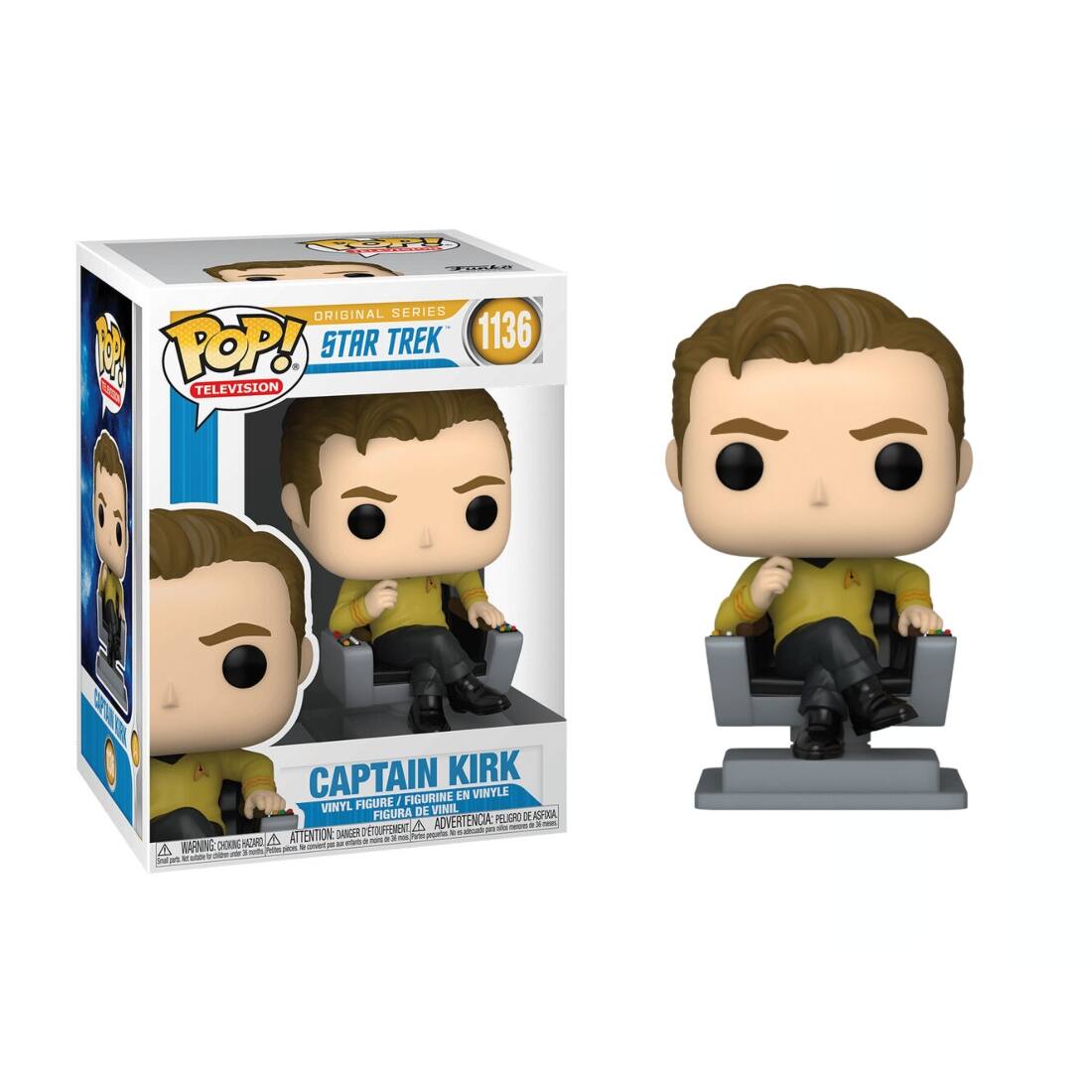 O EN URAR ORIGINAL SERIES POP! STAR TREK 1136 2 TELEVISION   CAPTAIN KIRK FIGURINE EN VINYLE FIGURE  VINYL DE VINIL FIGURA  D 3 AGFXGA DETOUFFEMENT A ADVERTENCIA: - - - + . - SANCEs -  A ATTENTION  - - -igor MAORD - a - MARNING OEXX  - a A - - - - - an - - Ond