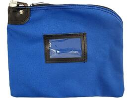 CONTROLTEK - Bank Deposit Bag, 1 Compartment - Blue