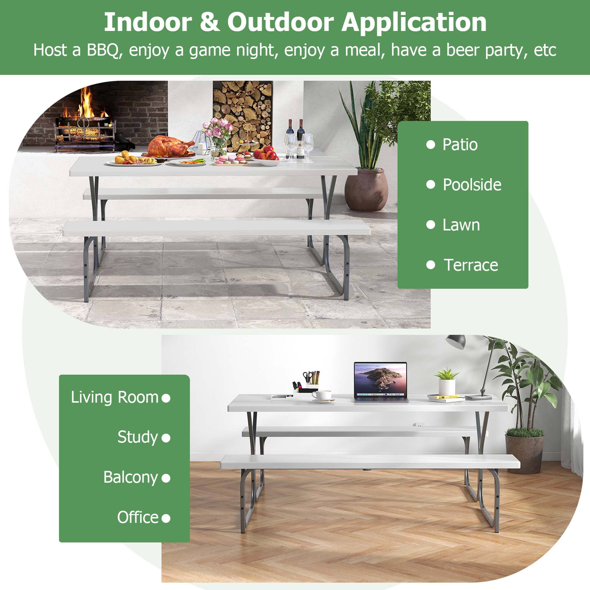 Indoor & Outdoor Application

Host a BBQ, enjoy a game night, enjoy a meal, have a beer party, etc

Patio
Poolside
Lawn
Terrace

Living Room
Study
Balcony
Office