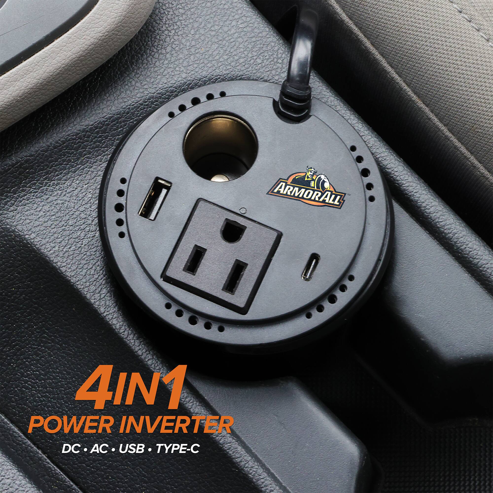 ARMORALL 4IN1 POWER INVERTER DC, AC, USB, TYPE-C