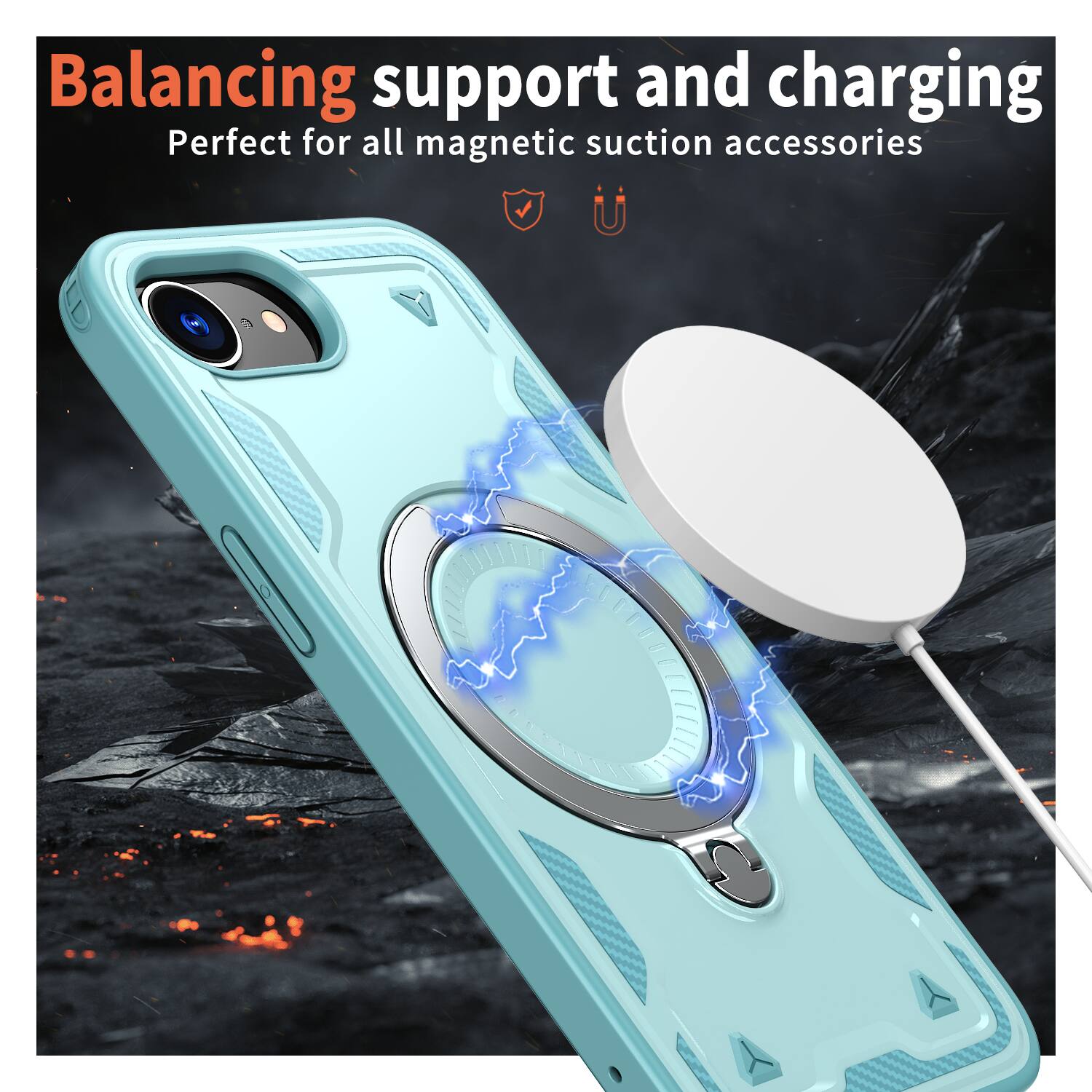 Balancing support and charging  
Perfect for all magnetic suction accessories