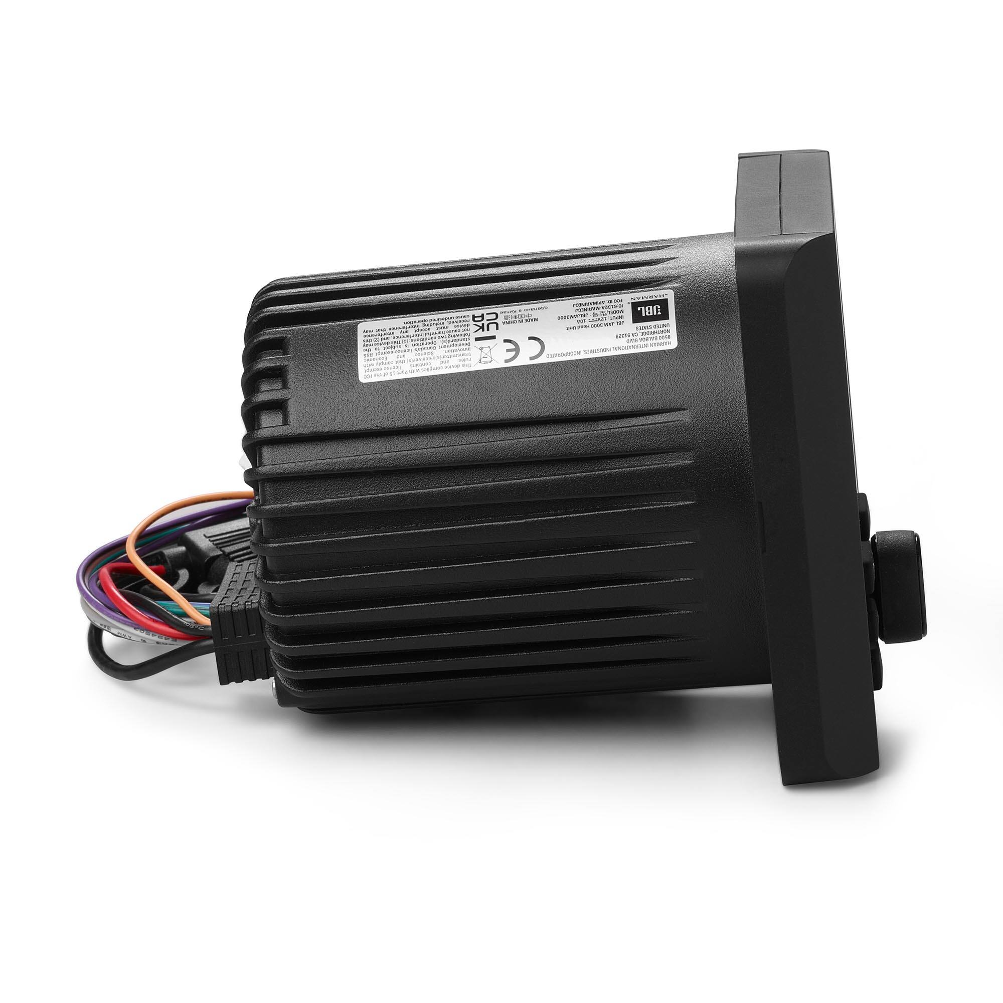 Alt View 2. JBL - JBL JAM3000 AM/FM 4ch High power, Bluetooth, Gauge Cut out with Monocrhome screen - Black/Gray.