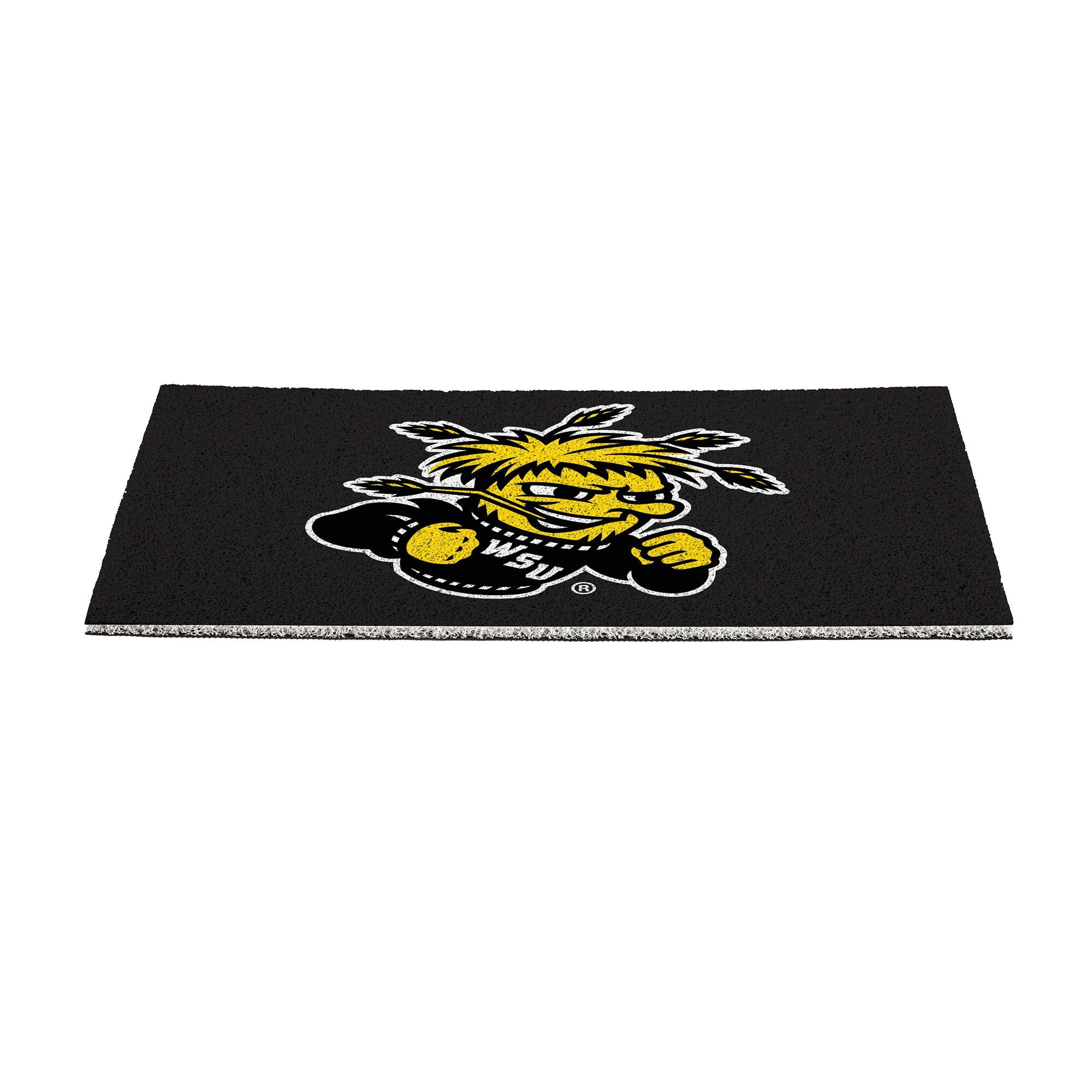 Alt View 1. Evergreen Enterprises - Wichita State Shockers 16" x 28" Full Color Indoor/Outdoor Logo Turf Mat - Multicolor.