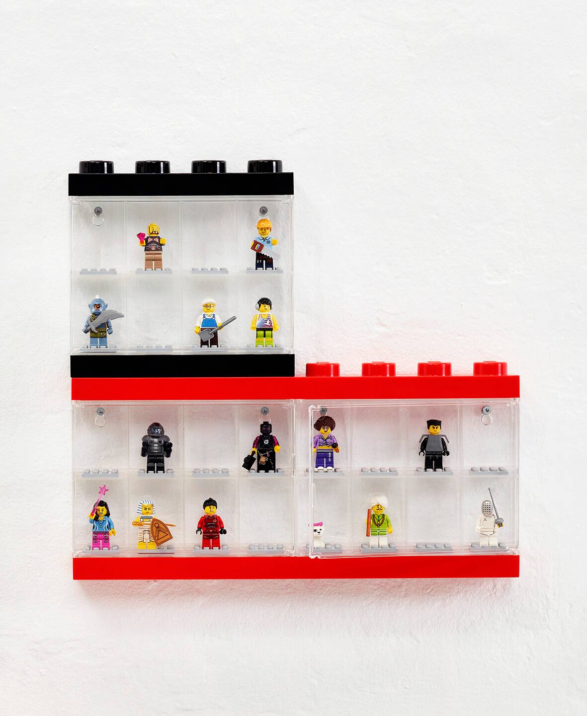 Back. Room Copenhagen - LEGO Minifigure Display Case 8 - Black.