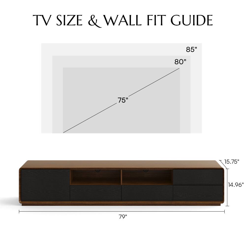TV SIZE & WALL FIT GUIDE

85"  
80"  
75"  
79"  
15.75"  
14.96"