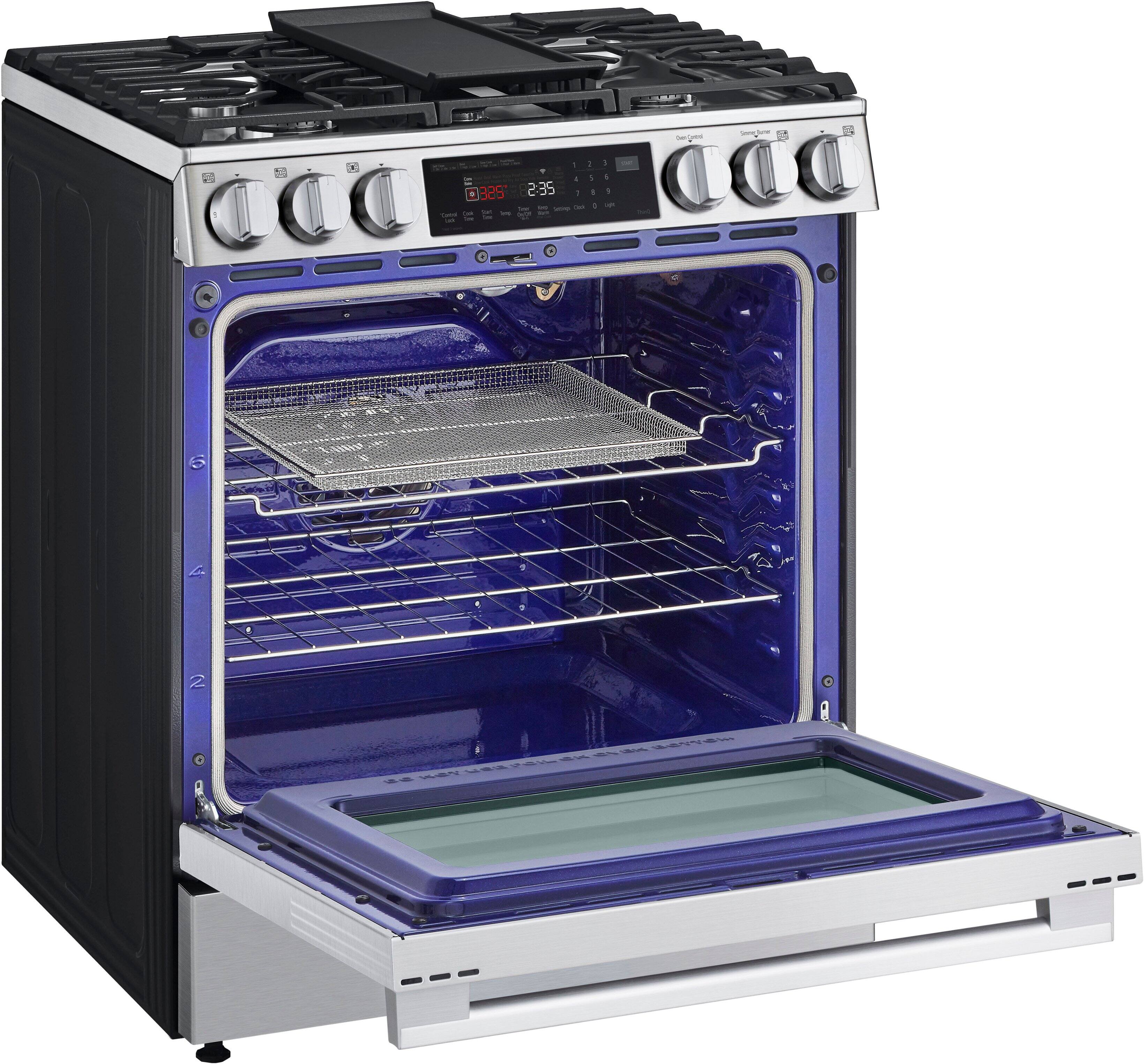 The text on the image reads: "1 325 2:35 -  - 1  1 - -  - 1 -". This text is likely a time and temperature setting for the oven. The first number, "1," could indicate the oven's first rack, while the second number, "325," represents the temperature in degrees Fahrenheit. The third number, "2:35," could be the time in minutes and seconds for the oven to be preheated to the specified temperature. The remaining numbers and letters are likely additional settings or instructions for the oven.