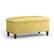 Front. Simpli Home - Emily Storage Ottoman - Dijon Yellow.
