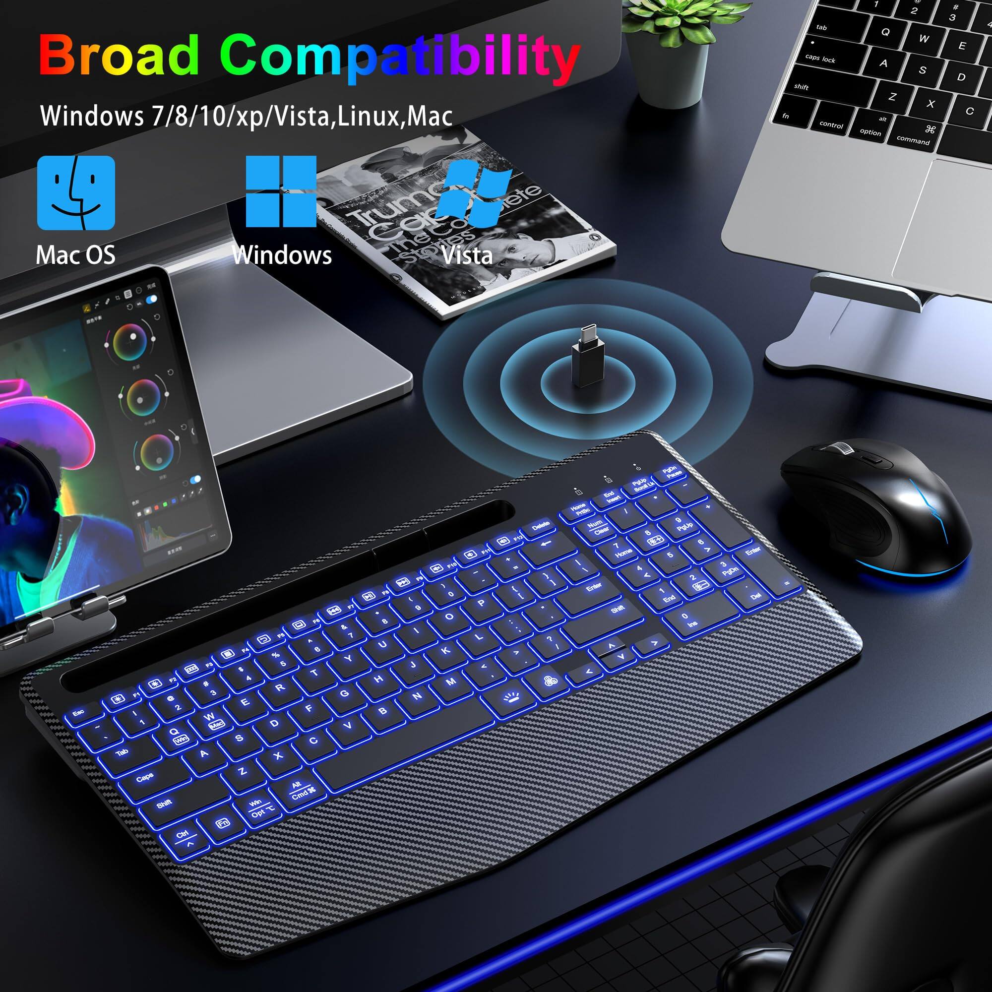 Broad Compatibility  
Windows 7/8/10/xp/Vista, Linux, Mac  
Mac OS  
Windows Vista