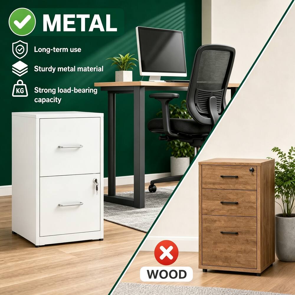 METAL
- Long-term use
- Sturdy metal material
- Strong load-bearing capacity

WOOD