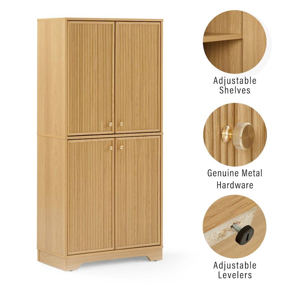Crosley Furniture - Naomi Kitchen Storage Pantry - White Oak price history on PriceWatchPro