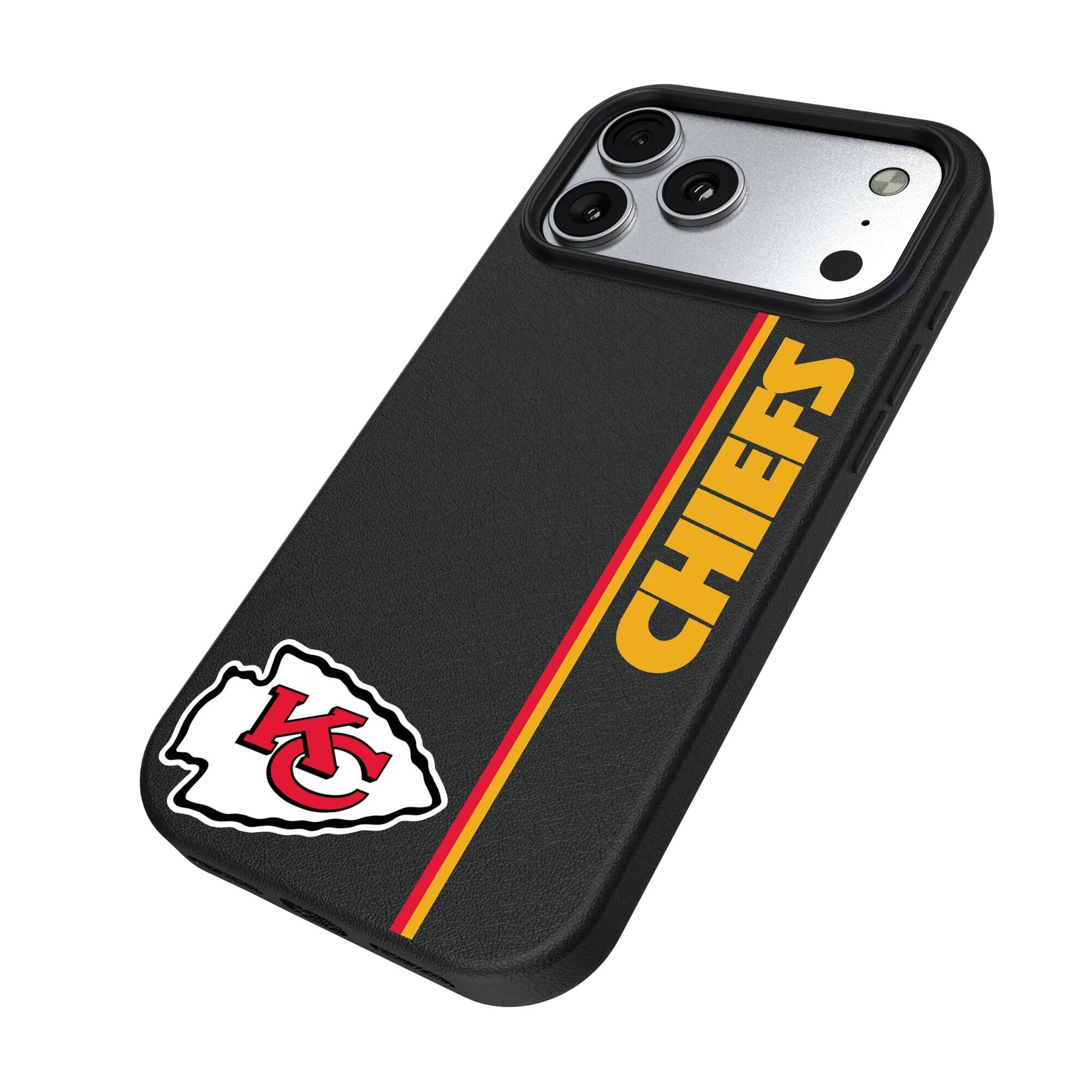 Alt View 1. Keyscaper - Kansas City Chiefs iPhone Magnetic Bump Case - 15 - Black.
