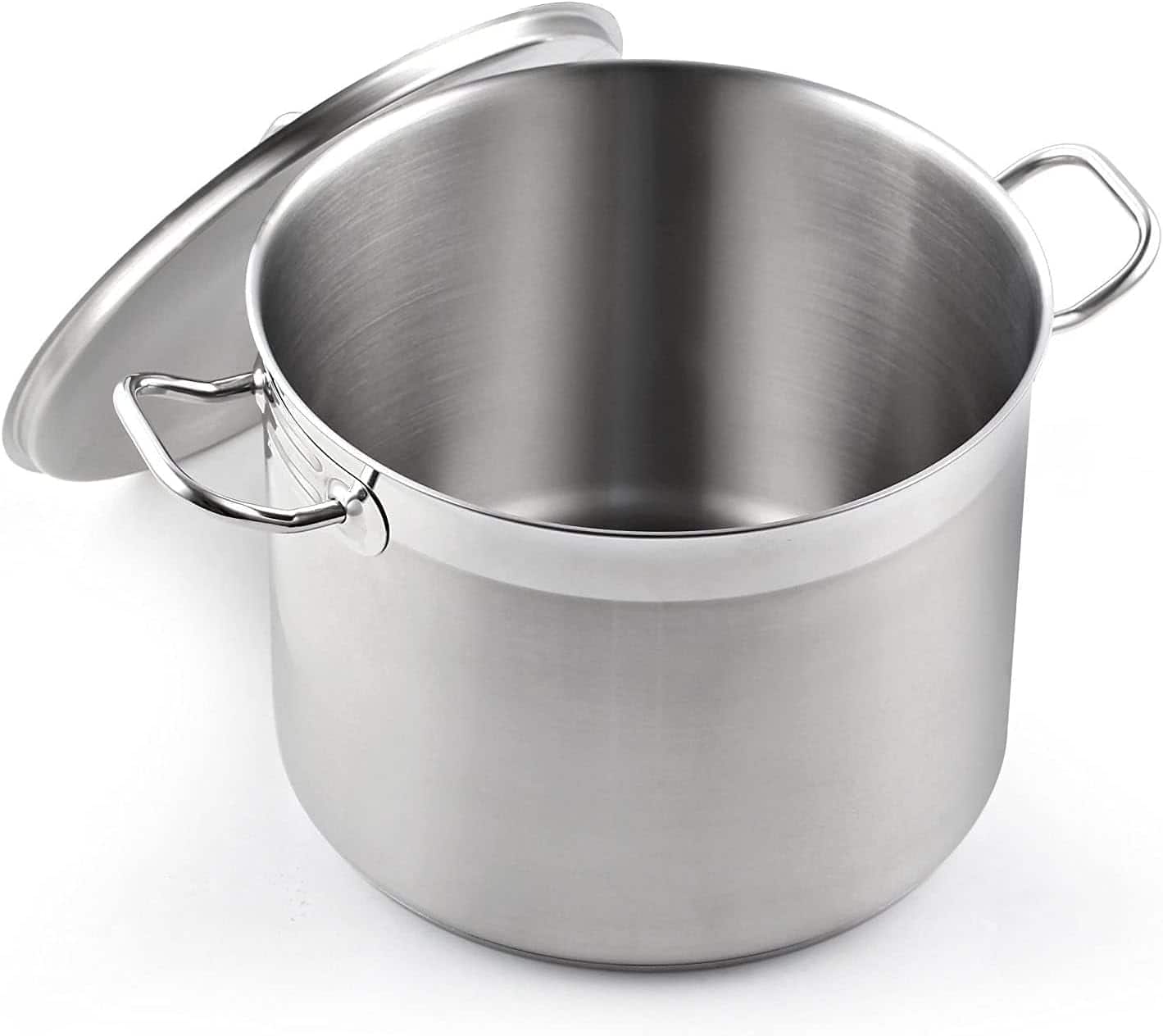 Cooks Standard - Professional 8 qt S/S Stock Pot with Lid | Induction Cookware for Pasta, Soup, Canning,Oven Safe, Dishwasher Safe - Stainless Steel
