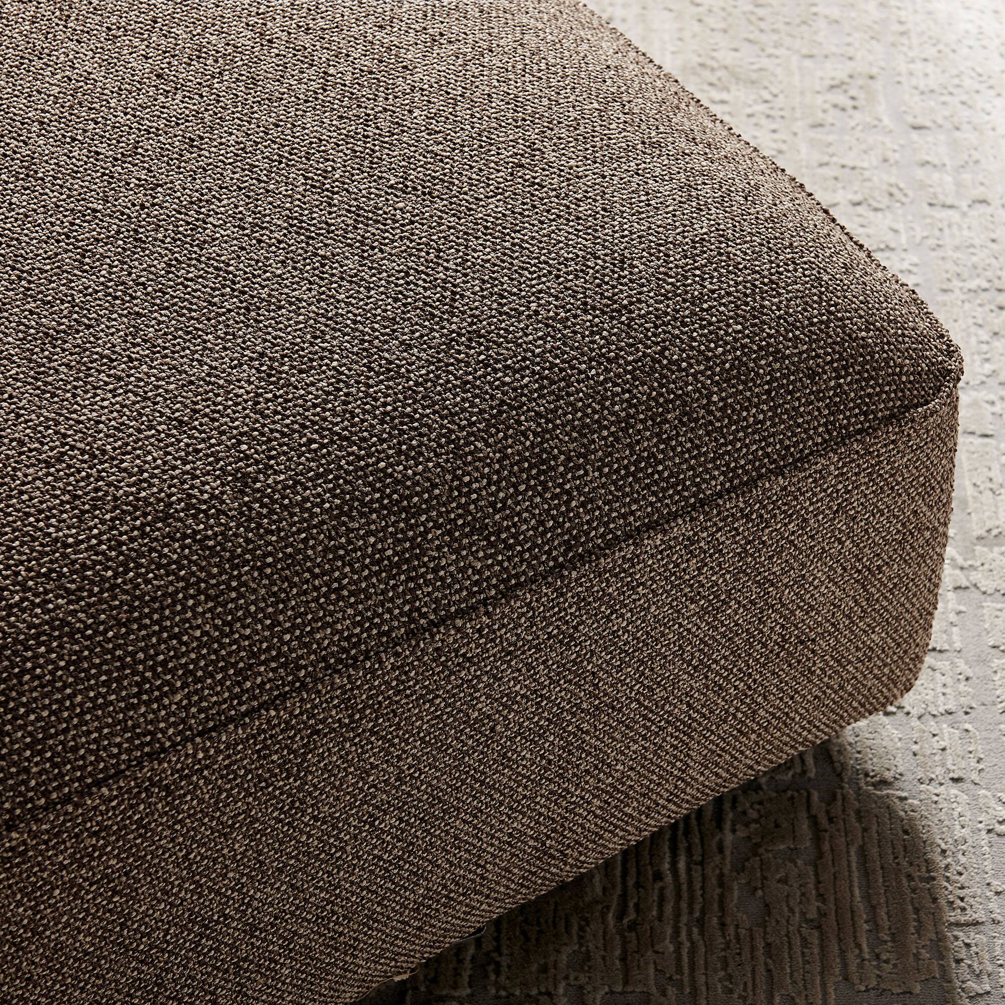 Alt View 1. Modway - Auren Lattice Bouclé Upholstered Ottoman by Modway - Earth.