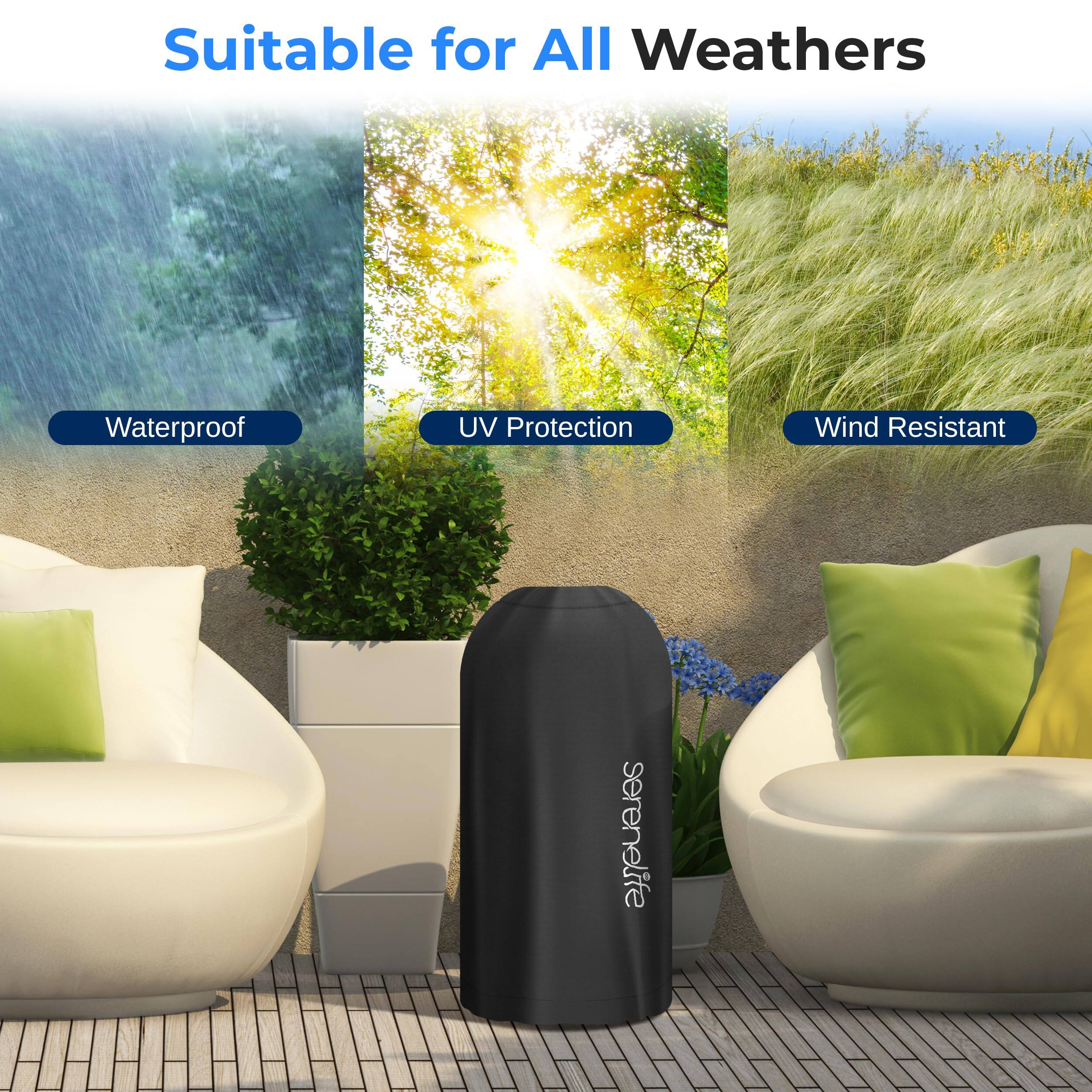 Suitable for All Weathers

- Waterproof
- UV Protection
- Wind Resistant

serenelife