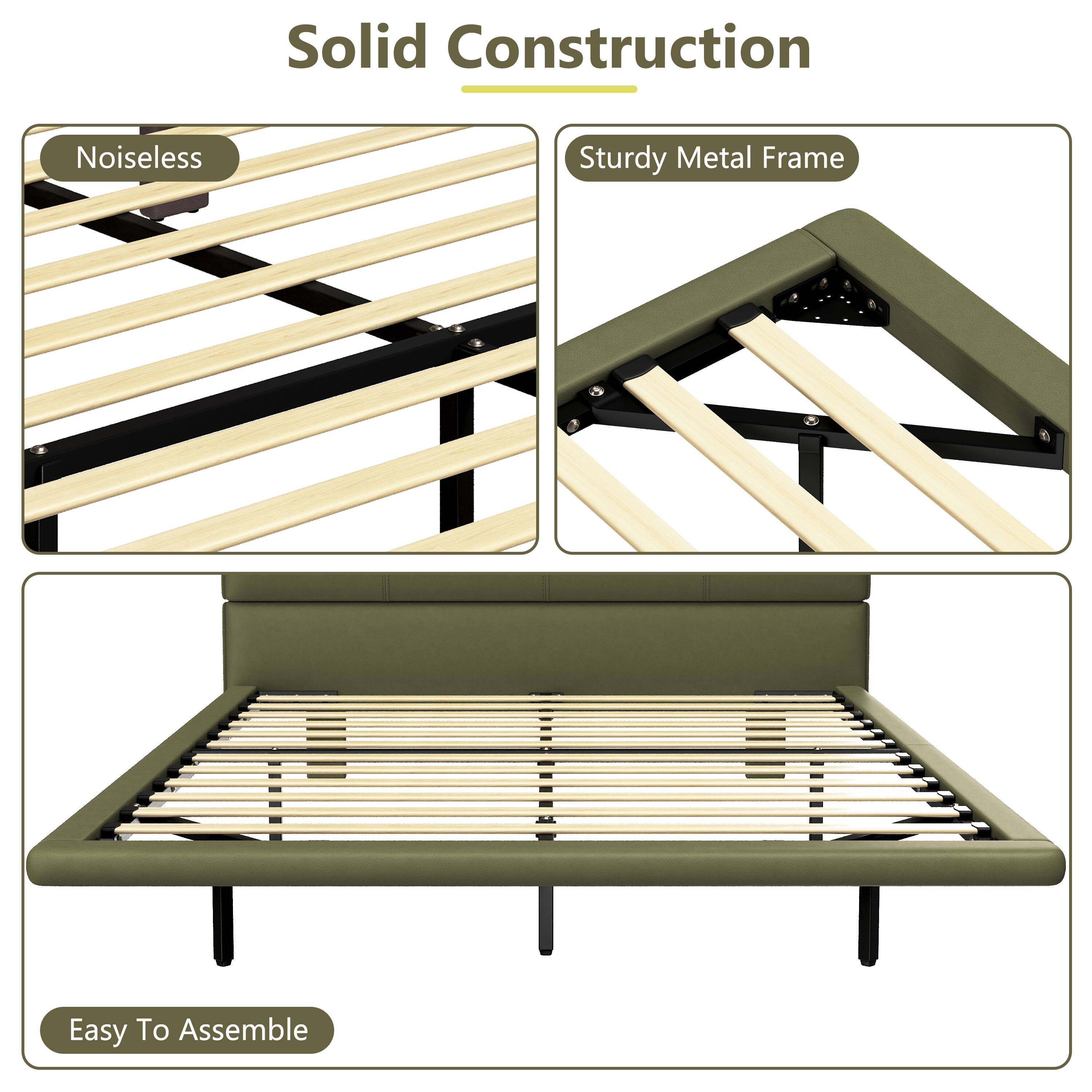 Solid Construction  
- Noiseless  
- Sturdy Metal Frame  
- Easy To Assemble