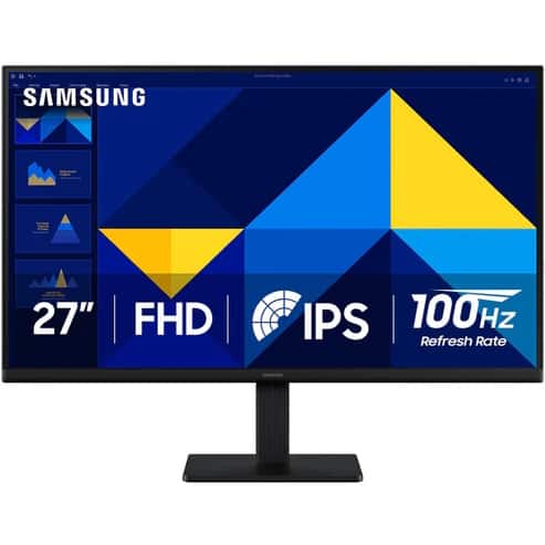 Samsung - 27" S3 (S30GD) IPS LED FHD 100Hz 5ms Monitor (HDMI, D-sub) LS27D300GA - Black